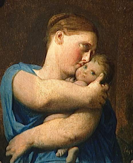 Kobieta i dziecko, studium do "Męczeństwa św. Symforiana" - Jean-Auguste-Dominique Ingres