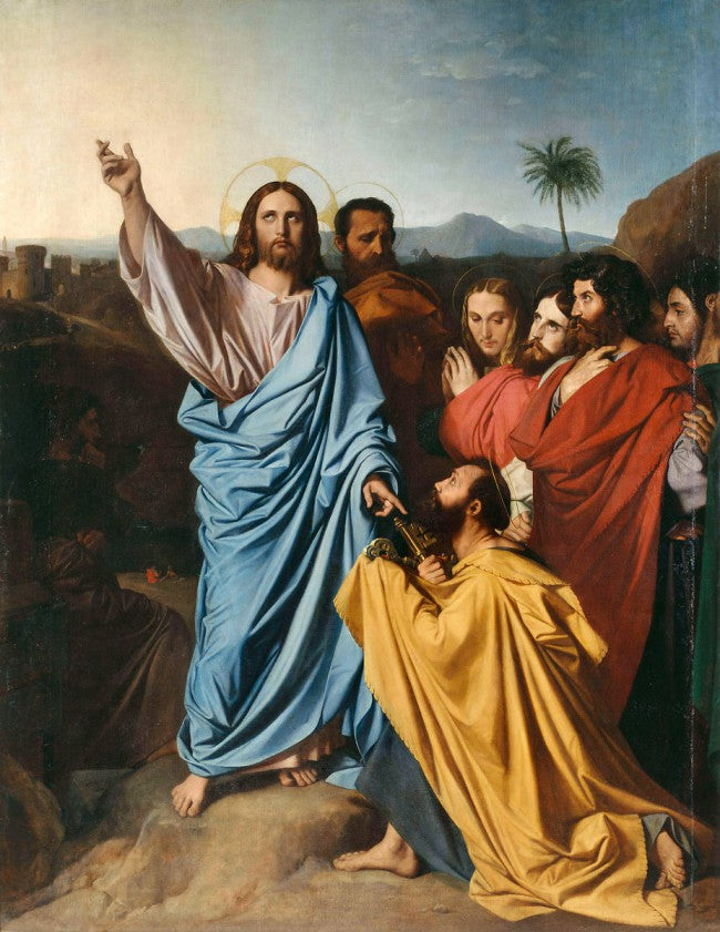 Jezus wręczający św. Piotrowi klucze do Raju - Jean-Auguste-Dominique Ingres