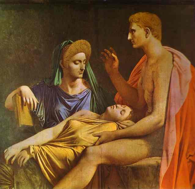 Auguste słuchający lektury Eneidy - Jean-Auguste-Dominique Ingres