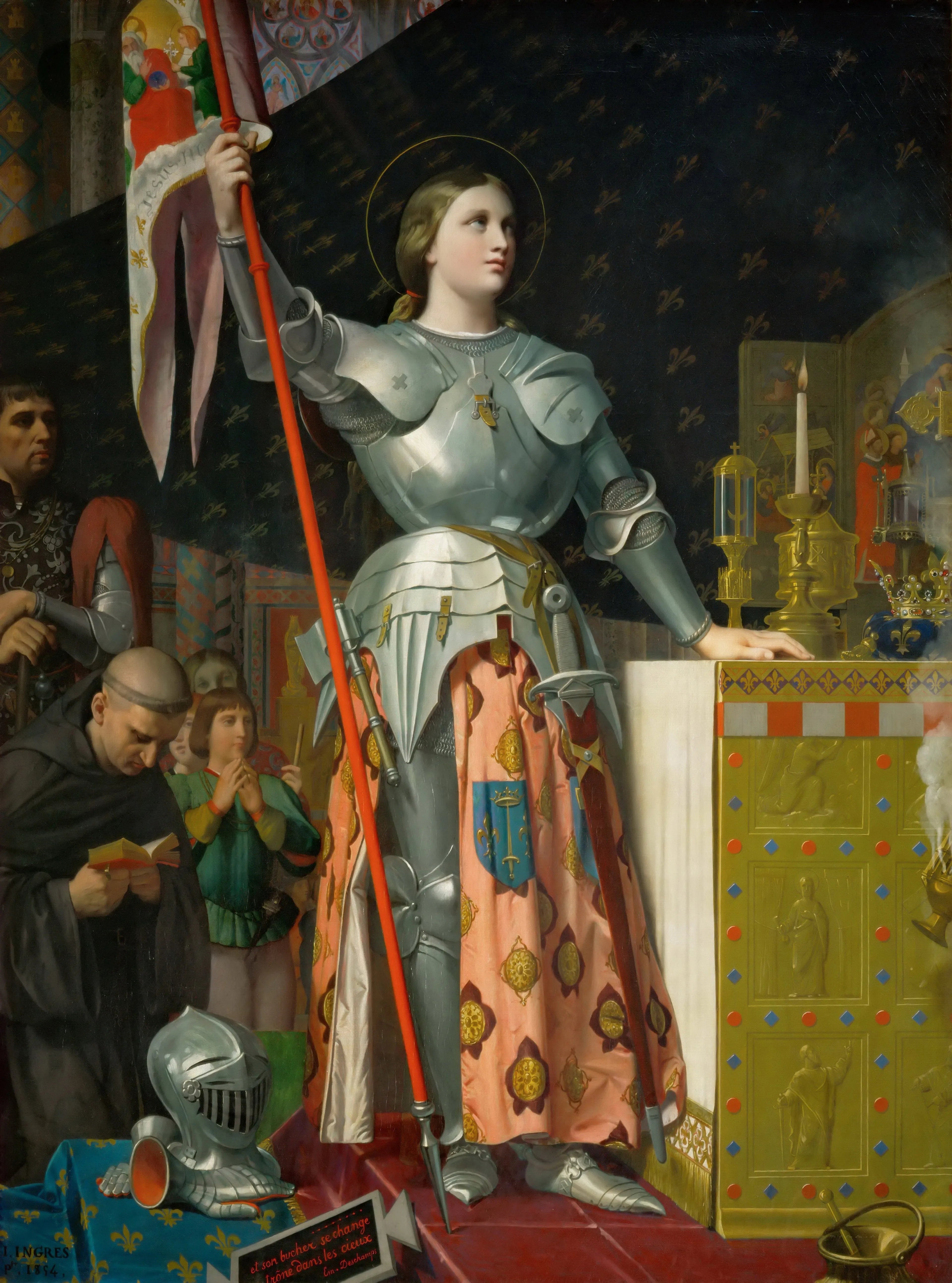 Joanna d'Arc na koronacji króla Karola VII - Jean-Auguste-Dominique Ingres