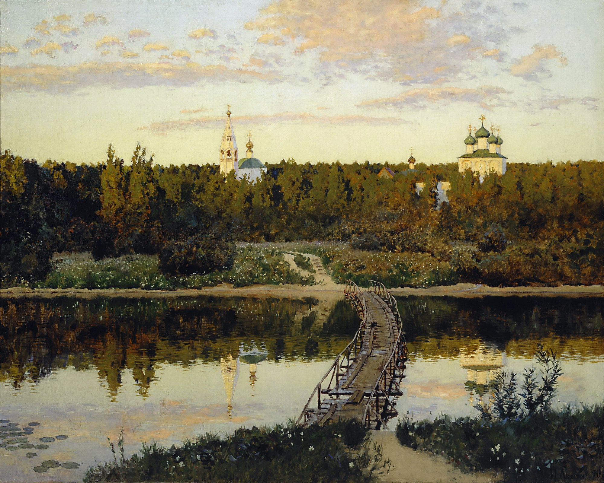 Monastère silencieux - Isaac Levitan