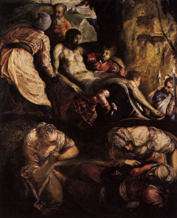 Chrystus złożony do grobu - Jacopo Tintoretto