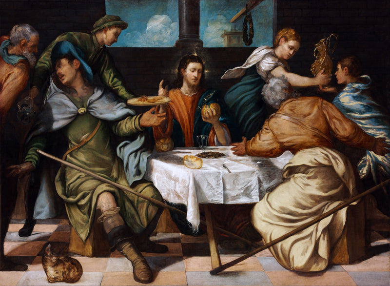 Kolacja u Emmaus - Jacopo Tintoretto