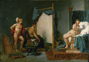 Apelles malujący Kampaspę w obecności Aleksandra - Jacques-Louis David