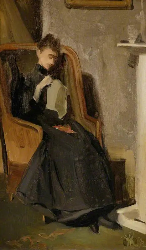 Reproduction du tableau « Femme cousant - James Abbott McNeill Whistler » par Alpha Reproduction en peinture à l’huile