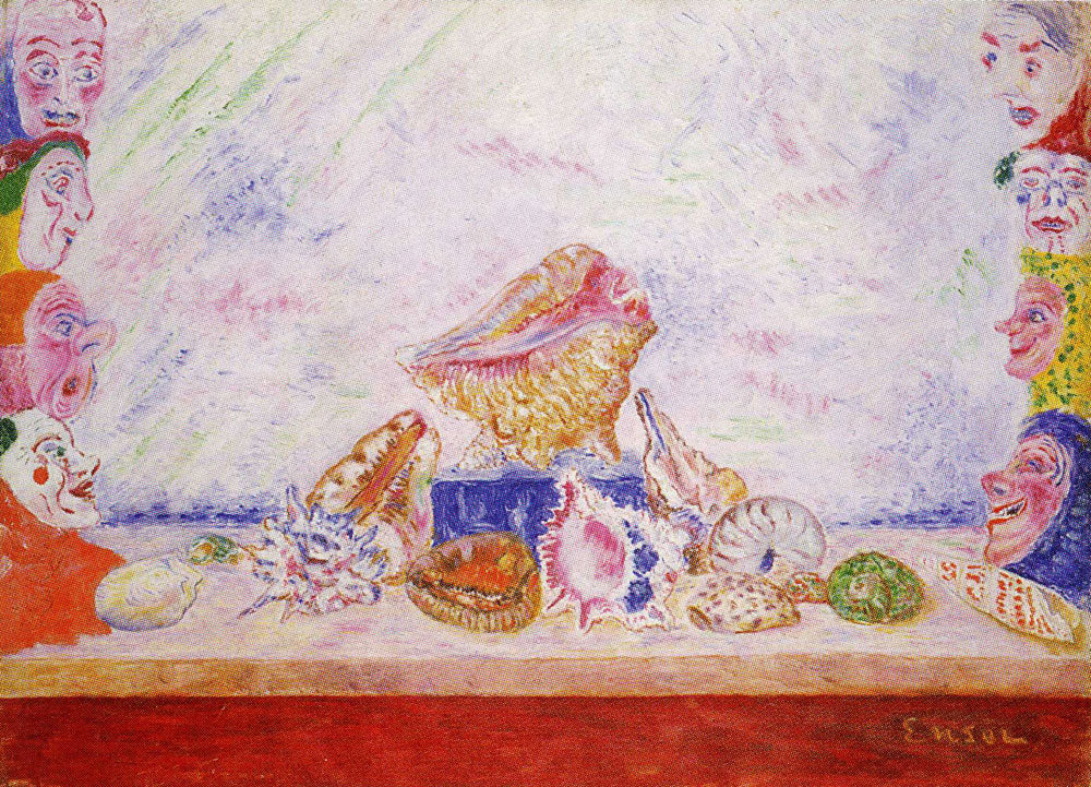 Muszle z maskami - James Ensor