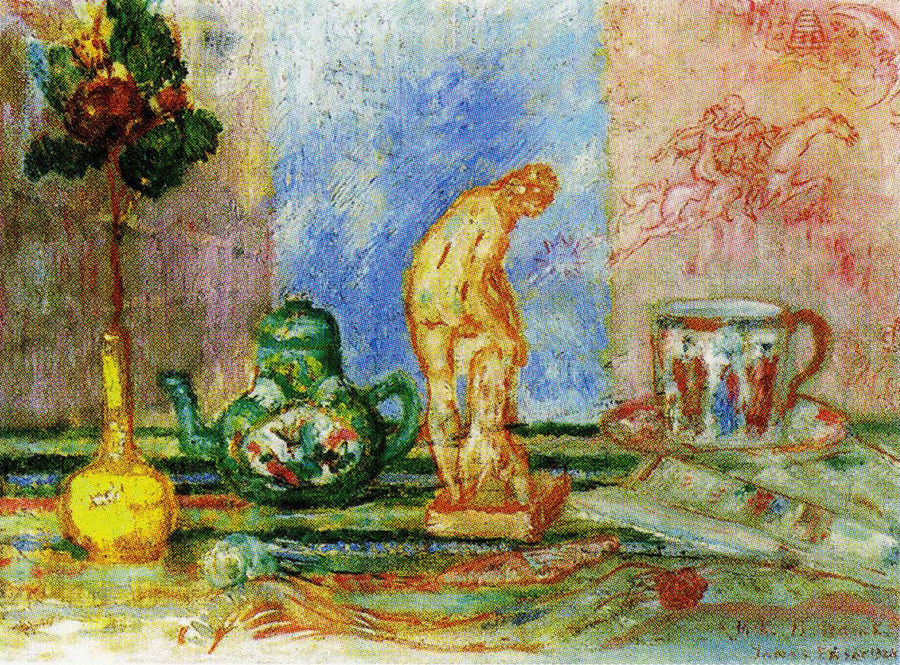 Still Life with Tanagra Figure and Chinoiseries - James Ensor
