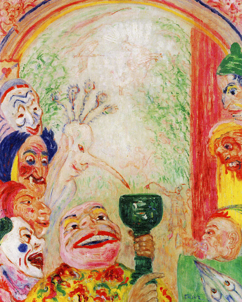 The Song of Wine or Thirsty Masks - James Ensor