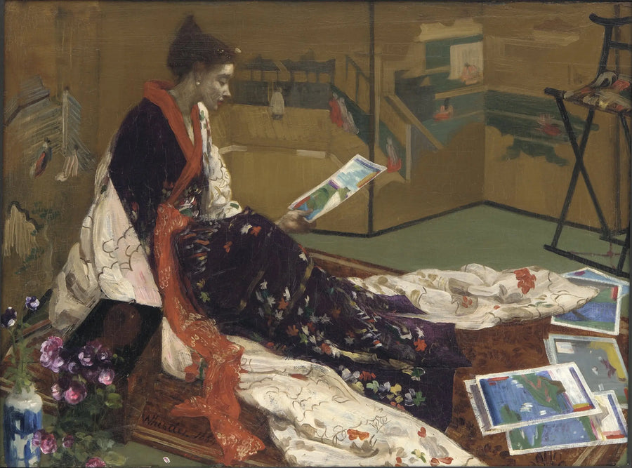 Kaprys w fioletach i złocie: Złota kurtyna - James Abbott McNeill Whistler
