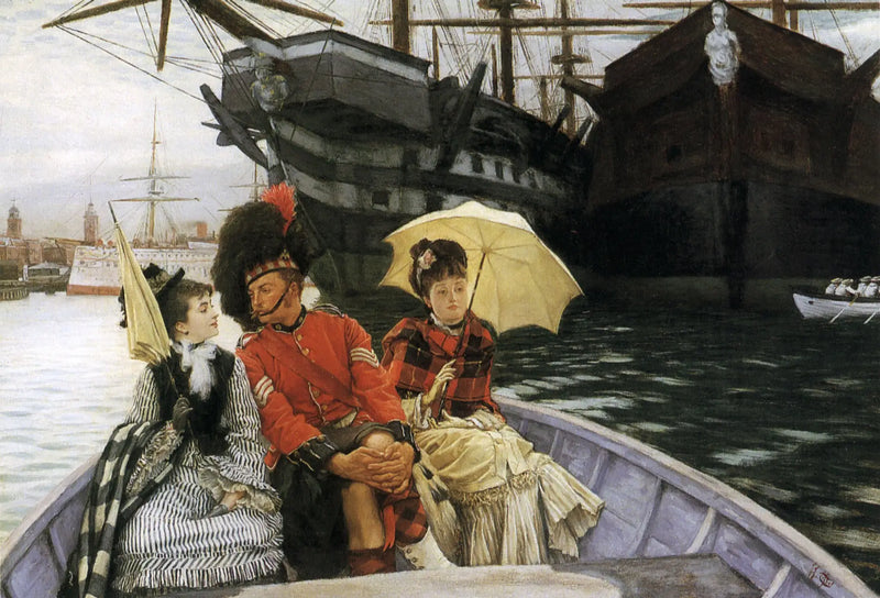 Stocznia w Portsmouth - James Tissot