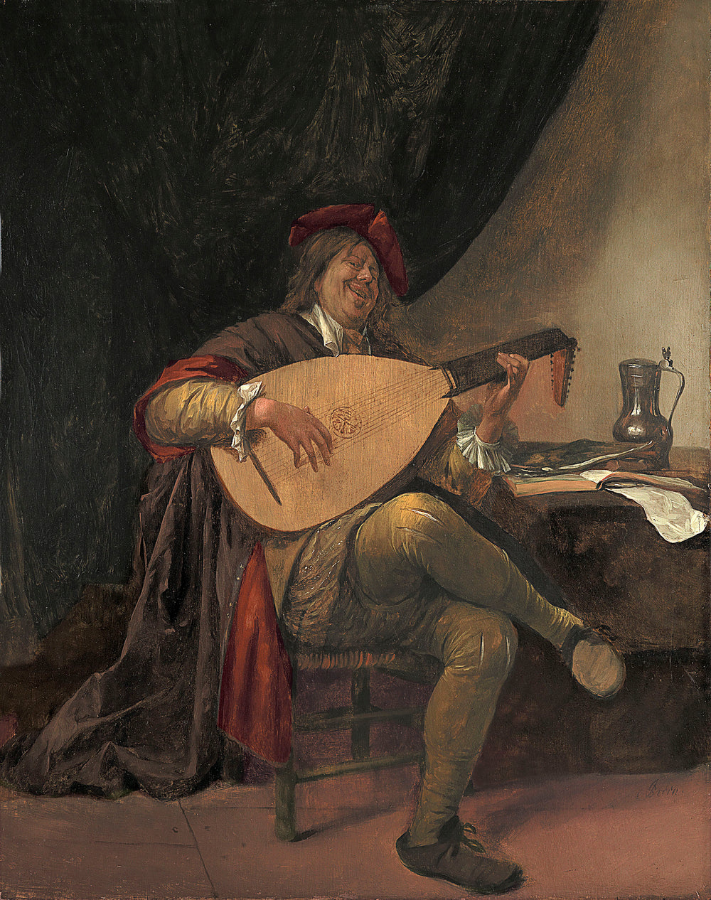 Autoportrait jouant du luth - Jan Steen