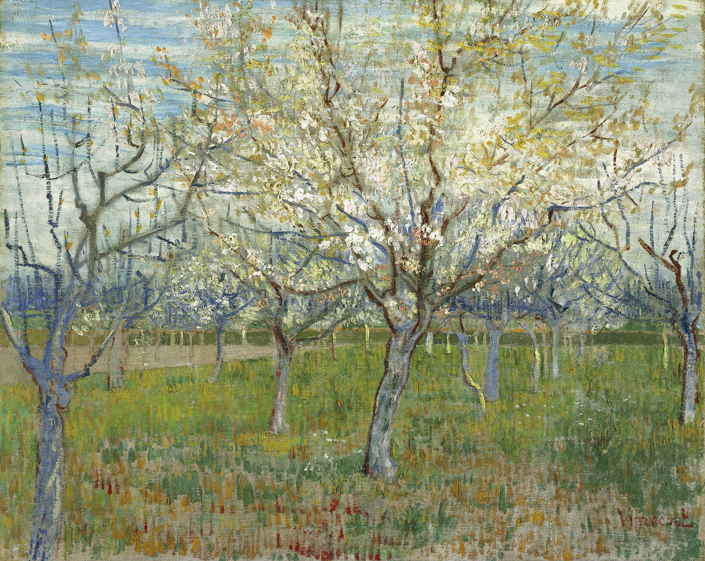 🌸 Kwitnący sad owocowy – Vincent van Gogh (1888)