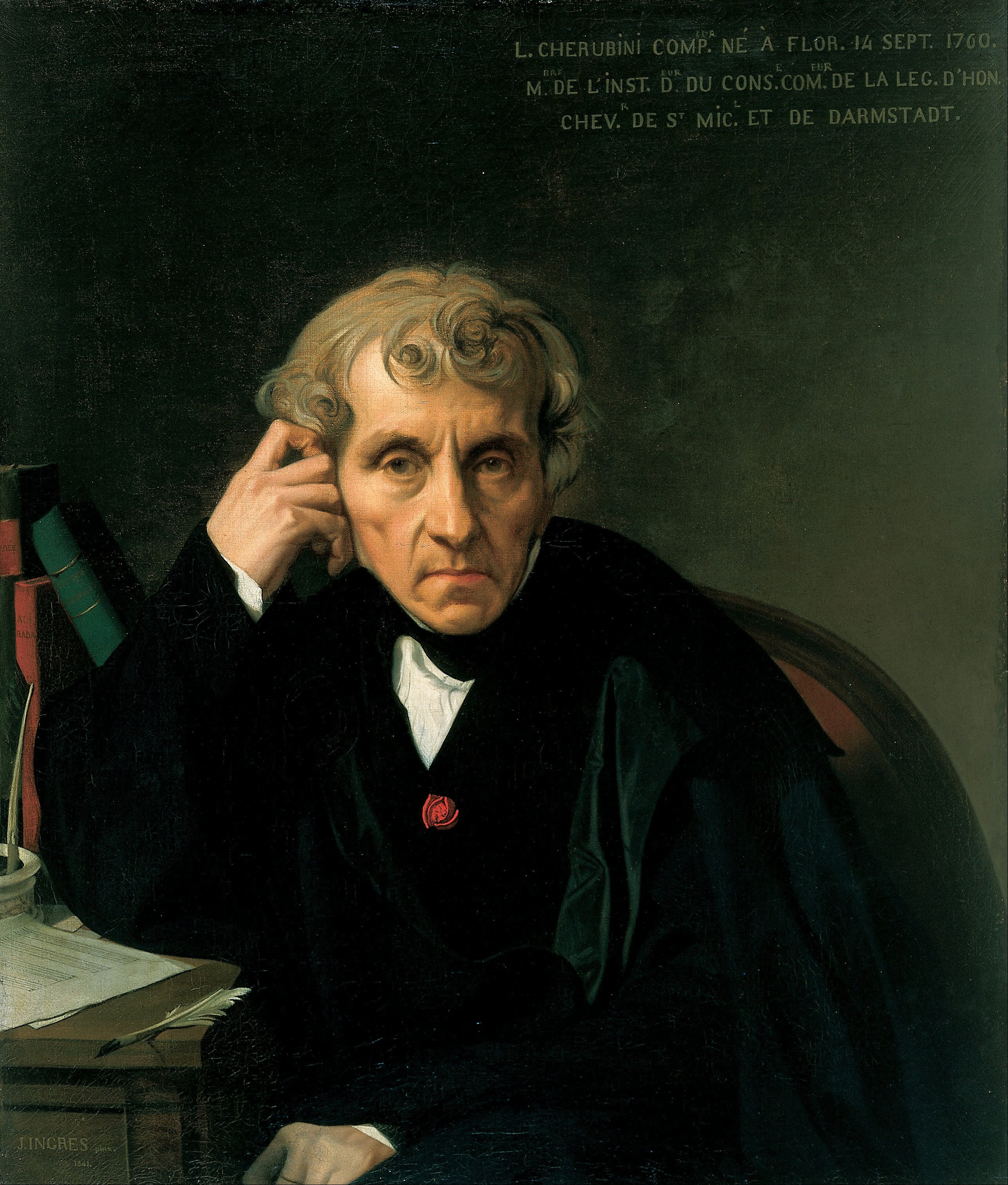 Portret Luigi Cherubiniego - Jean-Auguste-Dominique Ingres