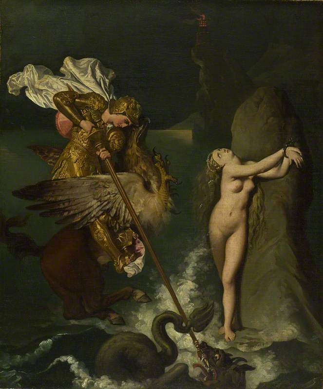 Roger uwalniający Angélique - Jean-Auguste-Dominique Ingres