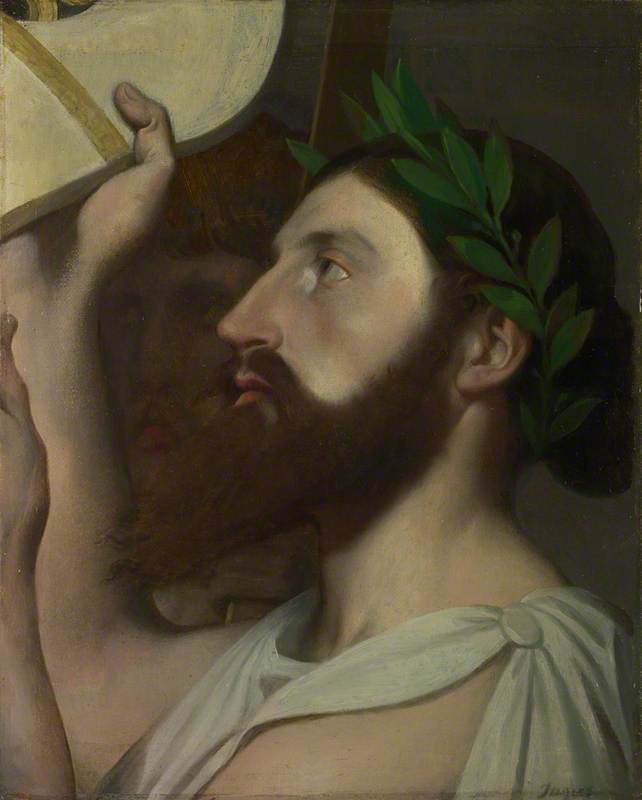 Pindar ofiarowujący swoją lirę Homerowi - Jean-Auguste-Dominique Ingres