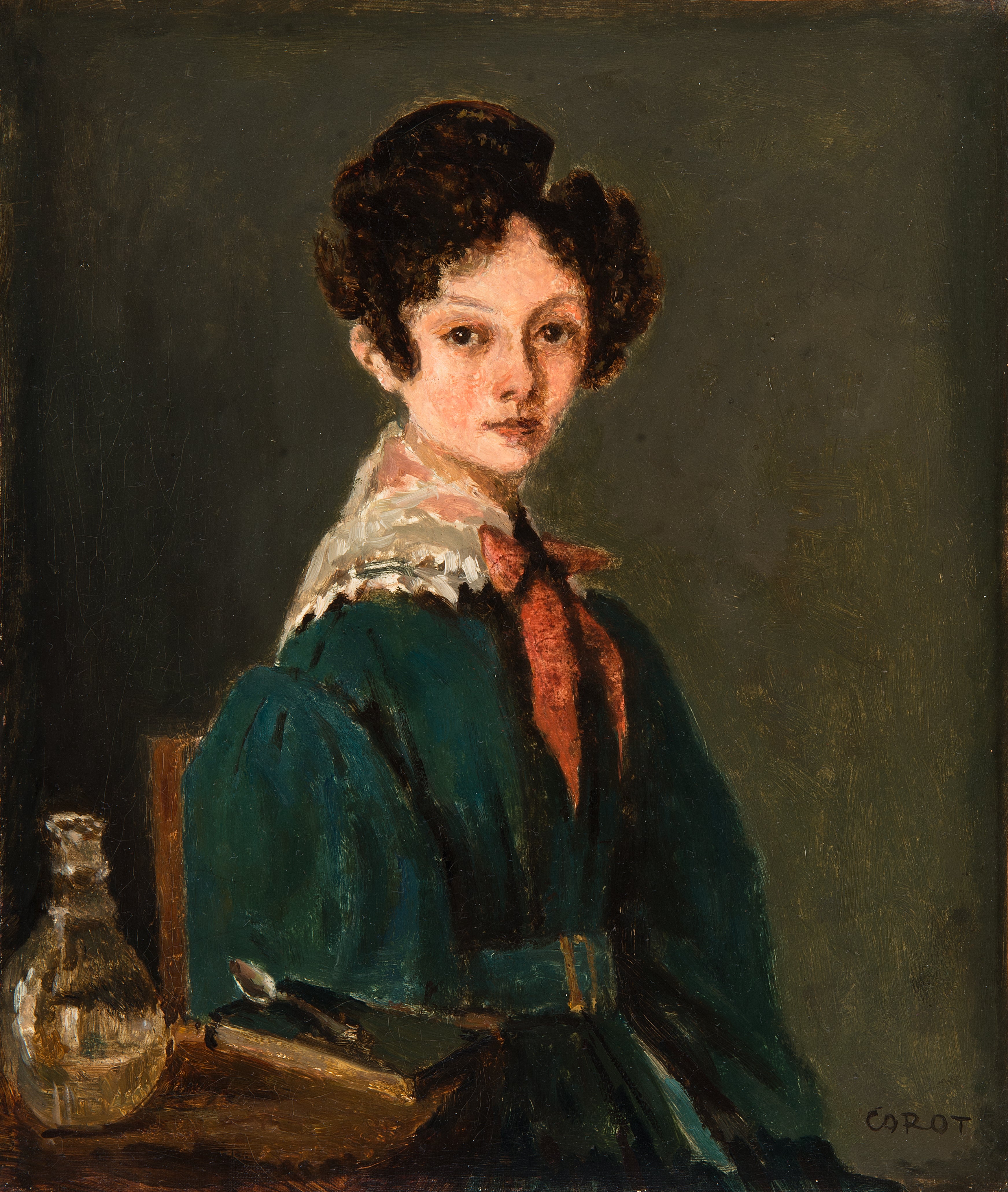 Mme Lemaistre, née Blanche Sennegon, nièce de Corot (Mme Lemaistre, née Blanche Sennegon, nièce de Corot) - Jean-Baptiste Camille Corot