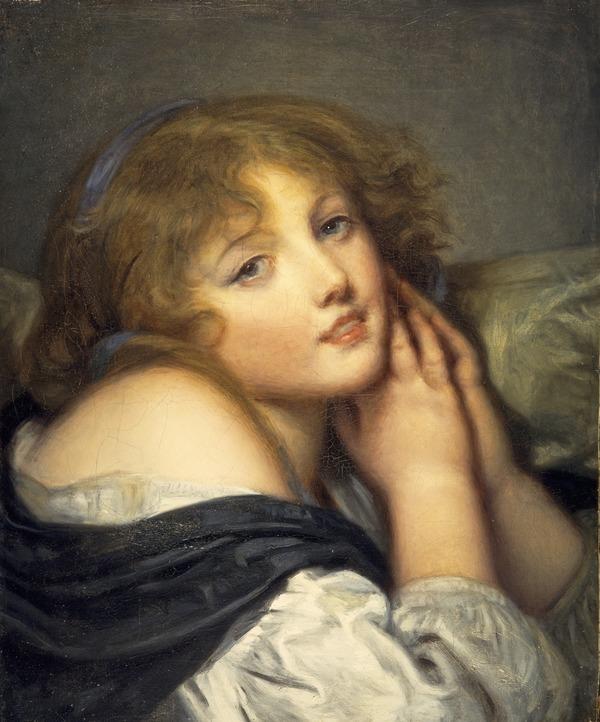 Une fille aux mains jointes - Jean-Baptiste Greuze - Alpha Reproduction