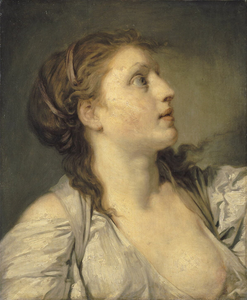 Głowa młodej dziewczyny - Jean-Baptiste Greuze