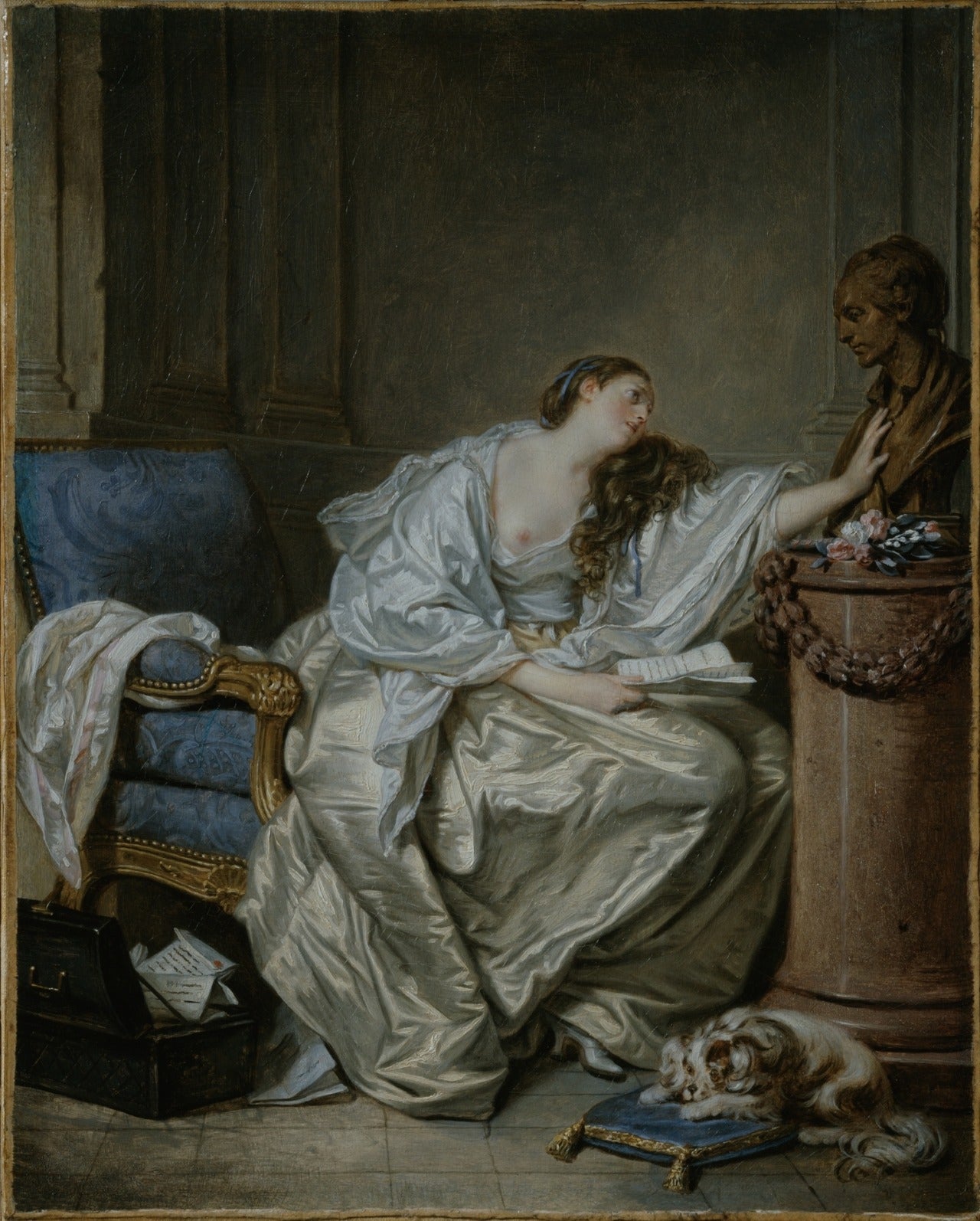 La Veuve inconsolable - Jean-Baptiste Greuze - Alpha Reproduction