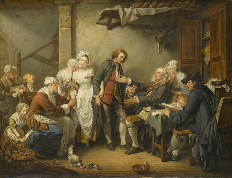 Przyjęcie wiejskie - Jean-Baptiste Greuze