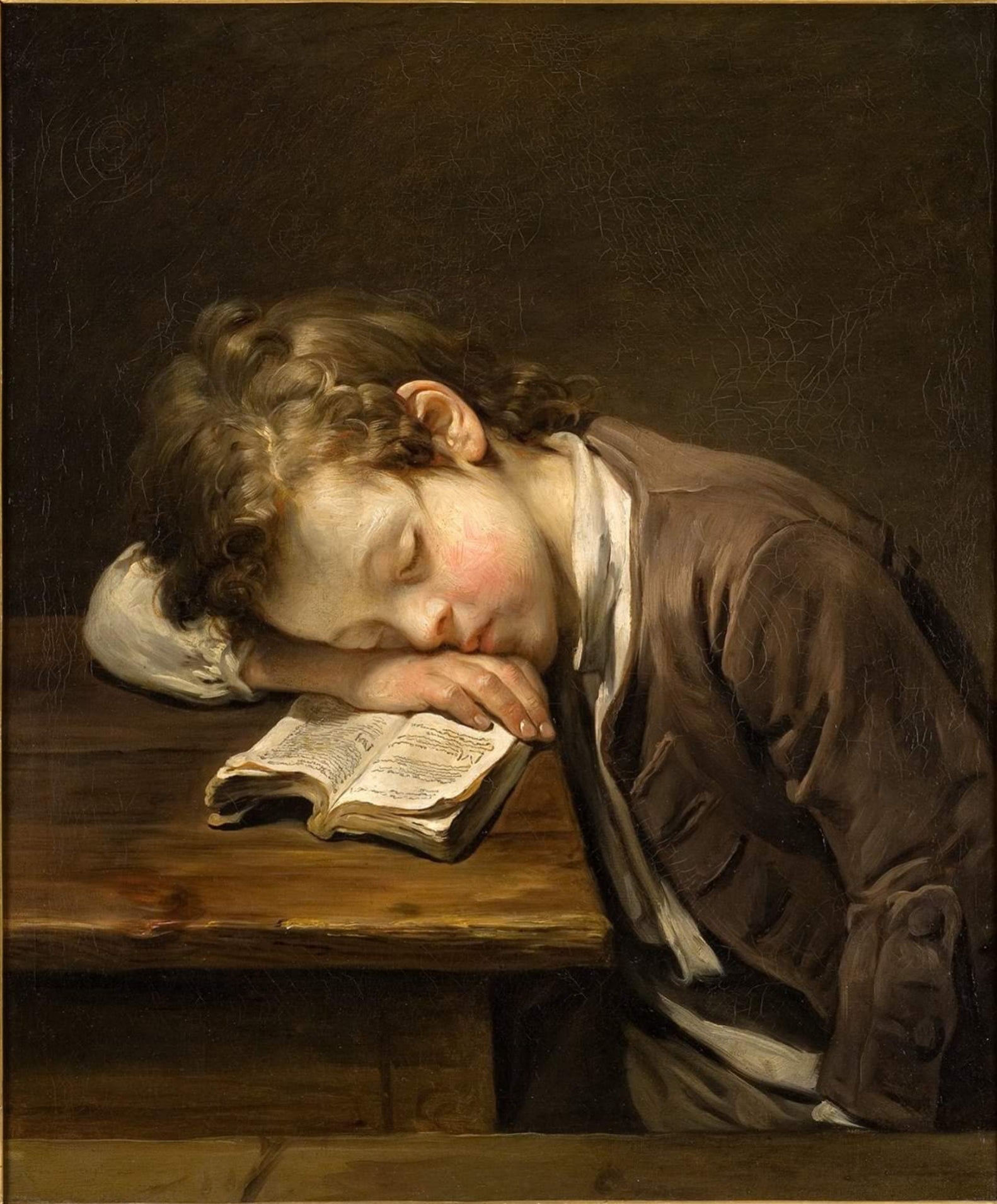 Le Petit Paresseux - Jean-Baptiste Greuze - Alpha Reproduction