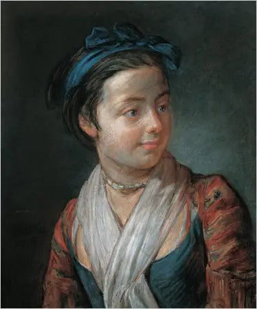 Portret młodej dziewczyny - Jean Simeón Chardin