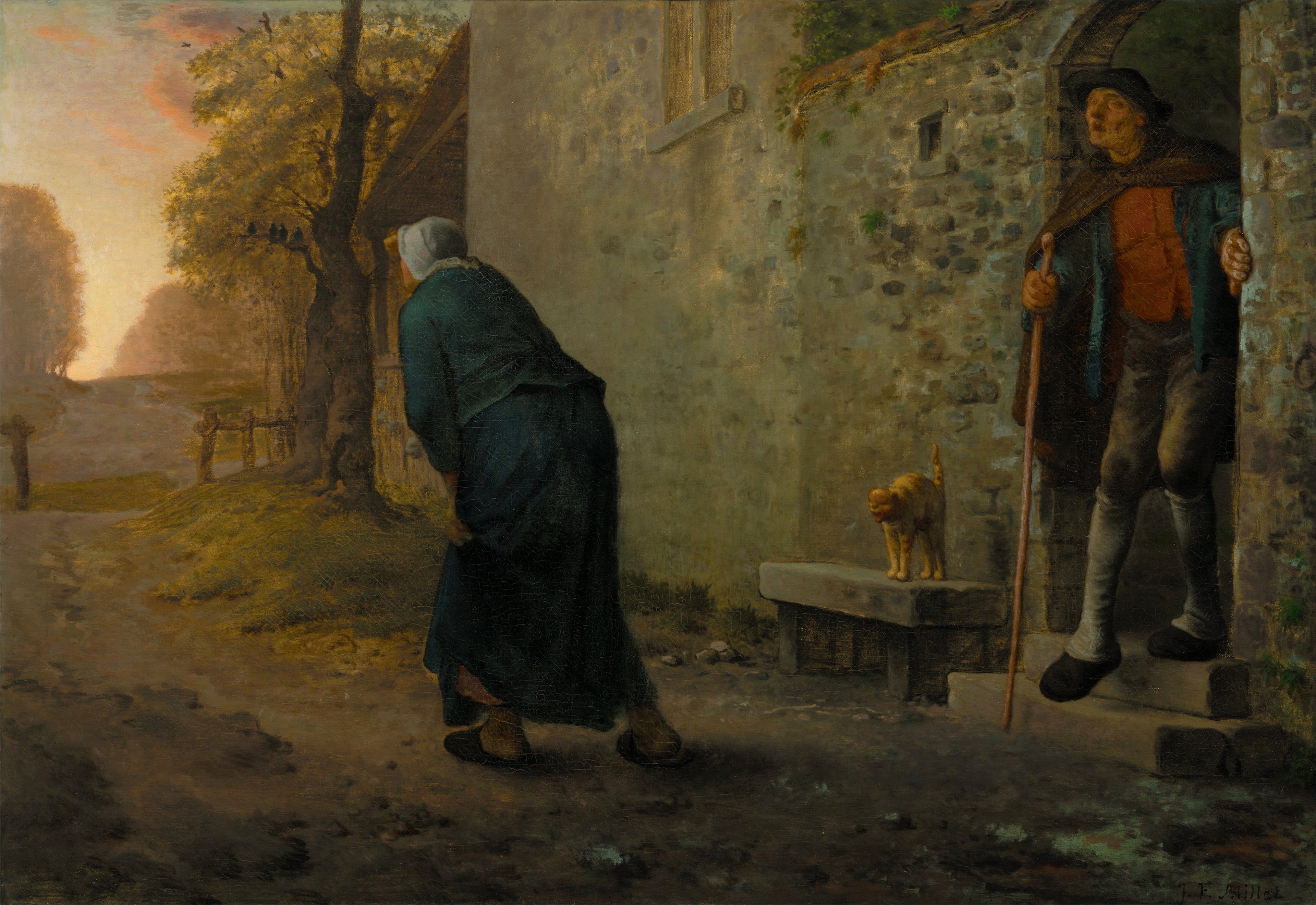 L'Attente - Jean-François Millet
