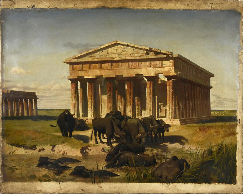 Widok Paestum - Jean-Léon Gérôme
