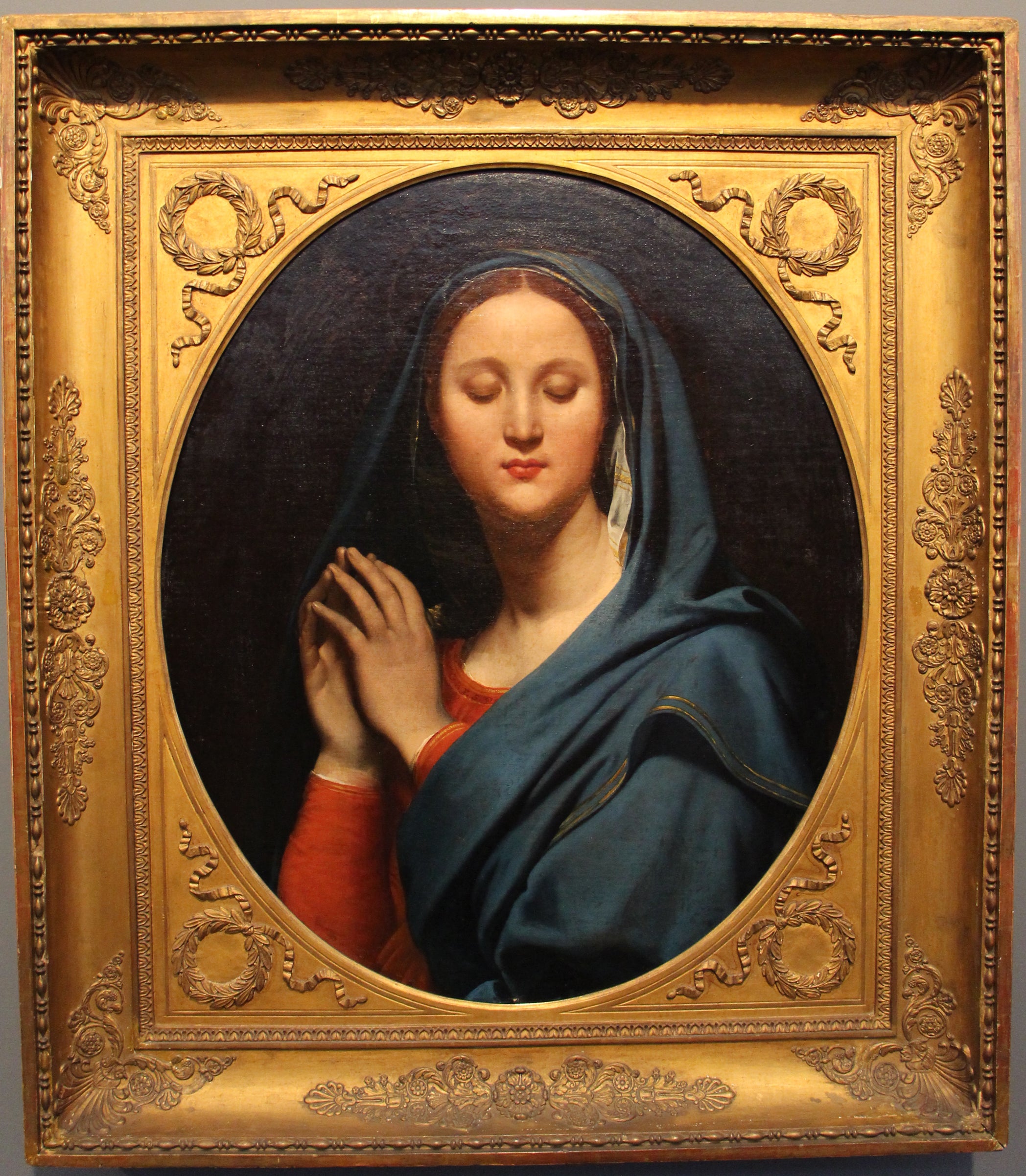 Dziewica w Niebieskiej Chustce - Jean-Auguste-Dominique Ingres