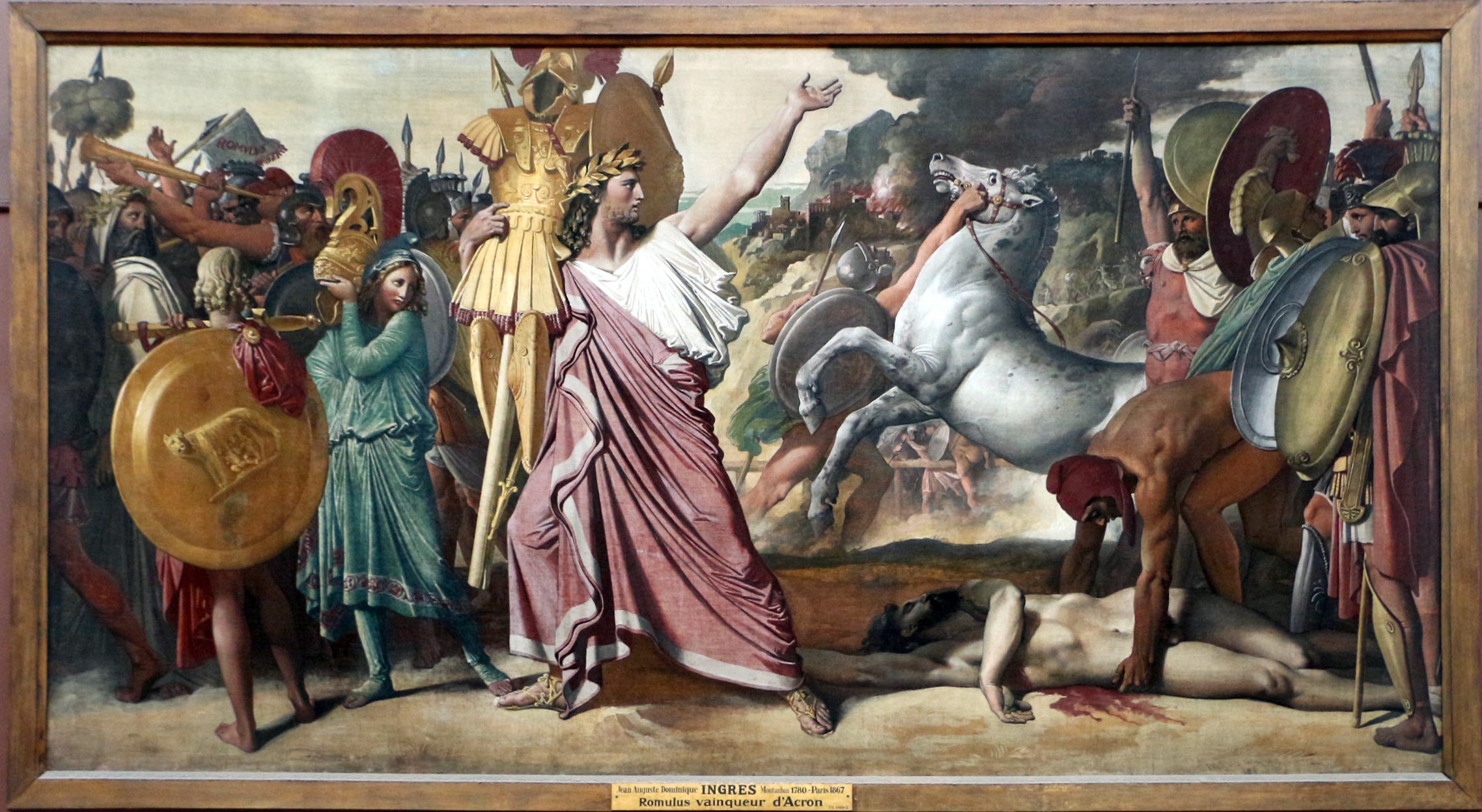 Romulus, zwycięzca Akronu - Jean-Auguste-Dominique Ingres