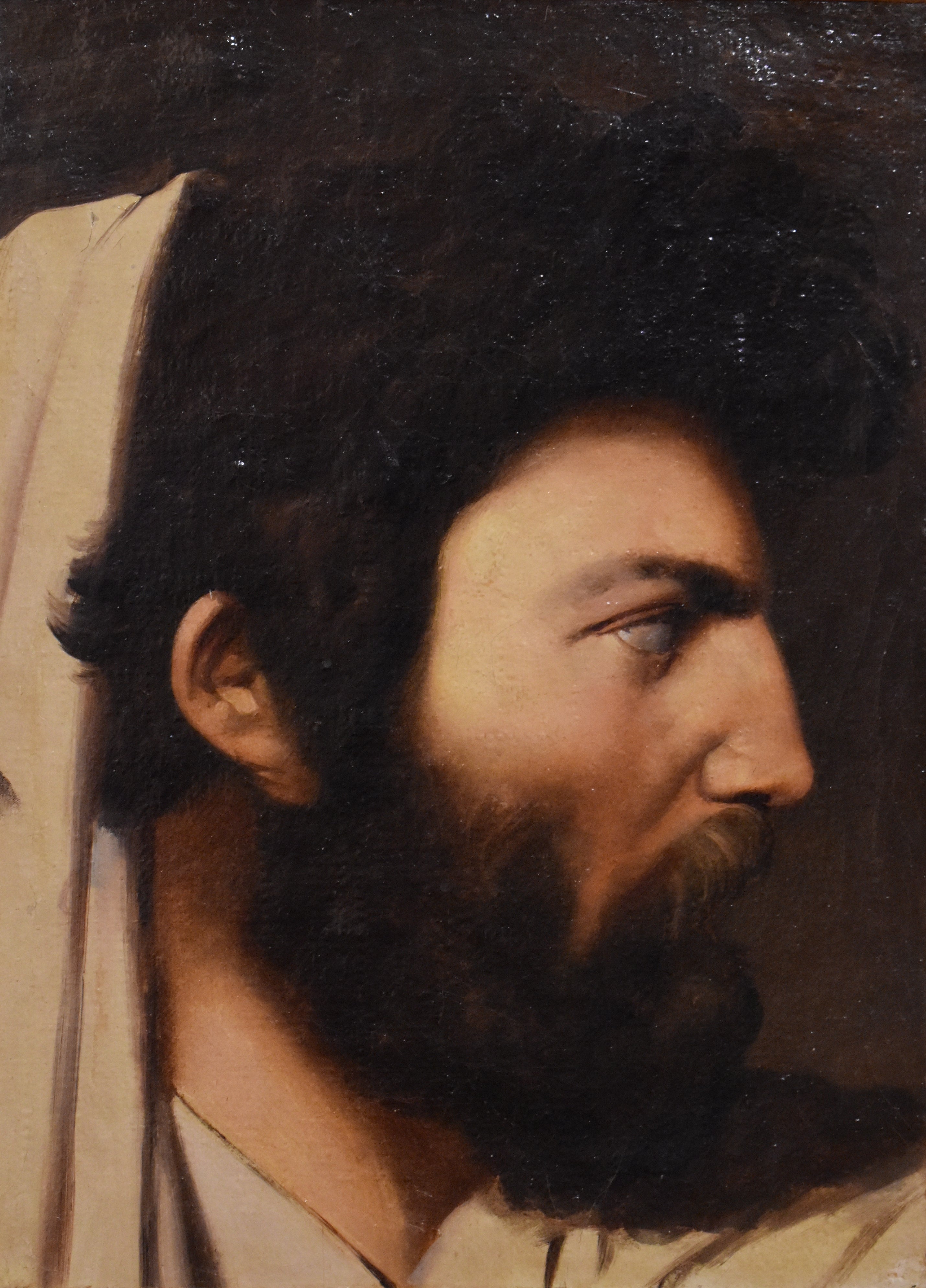 Studium mężczyzny w profilu w kontekście kompozycji Jowisza i Tetyda - Jean-Auguste-Dominique Ingres