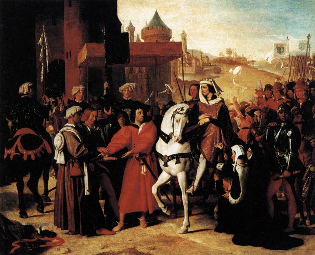 Wejście do Paryża delfina, przyszłego Karola V - Jean-Auguste-Dominique Ingres