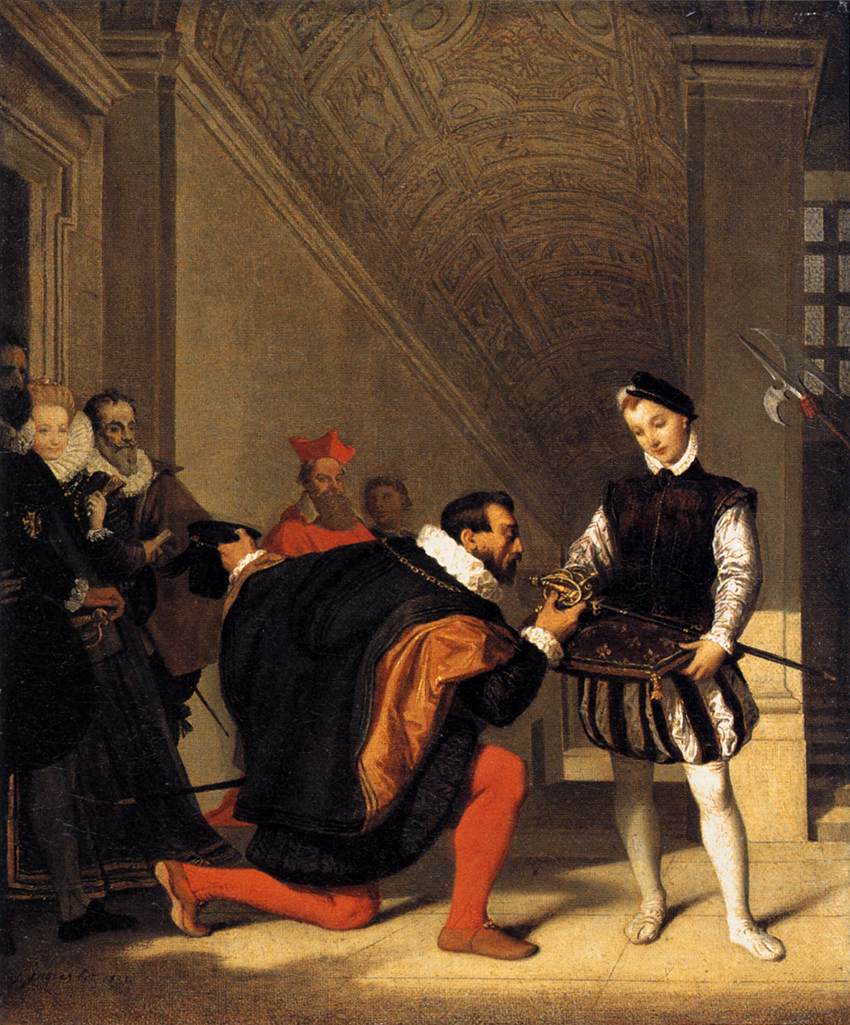 Don Pedro de Toledo całujący miecz Henryka IV - Jean-Auguste-Dominique Ingres