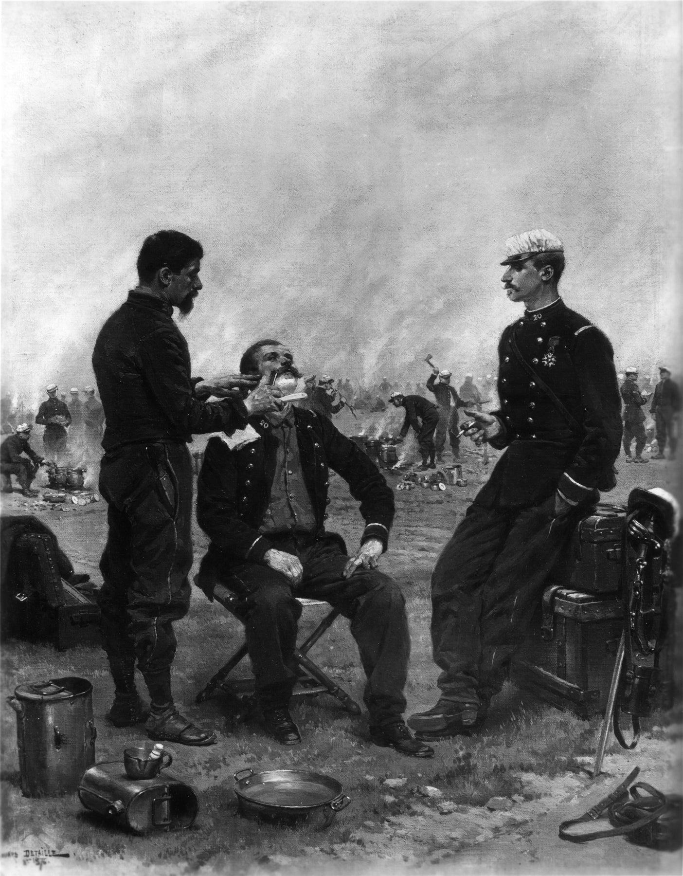 Le Camp Barber - Édouard Detaille - Alpha Reproduction
