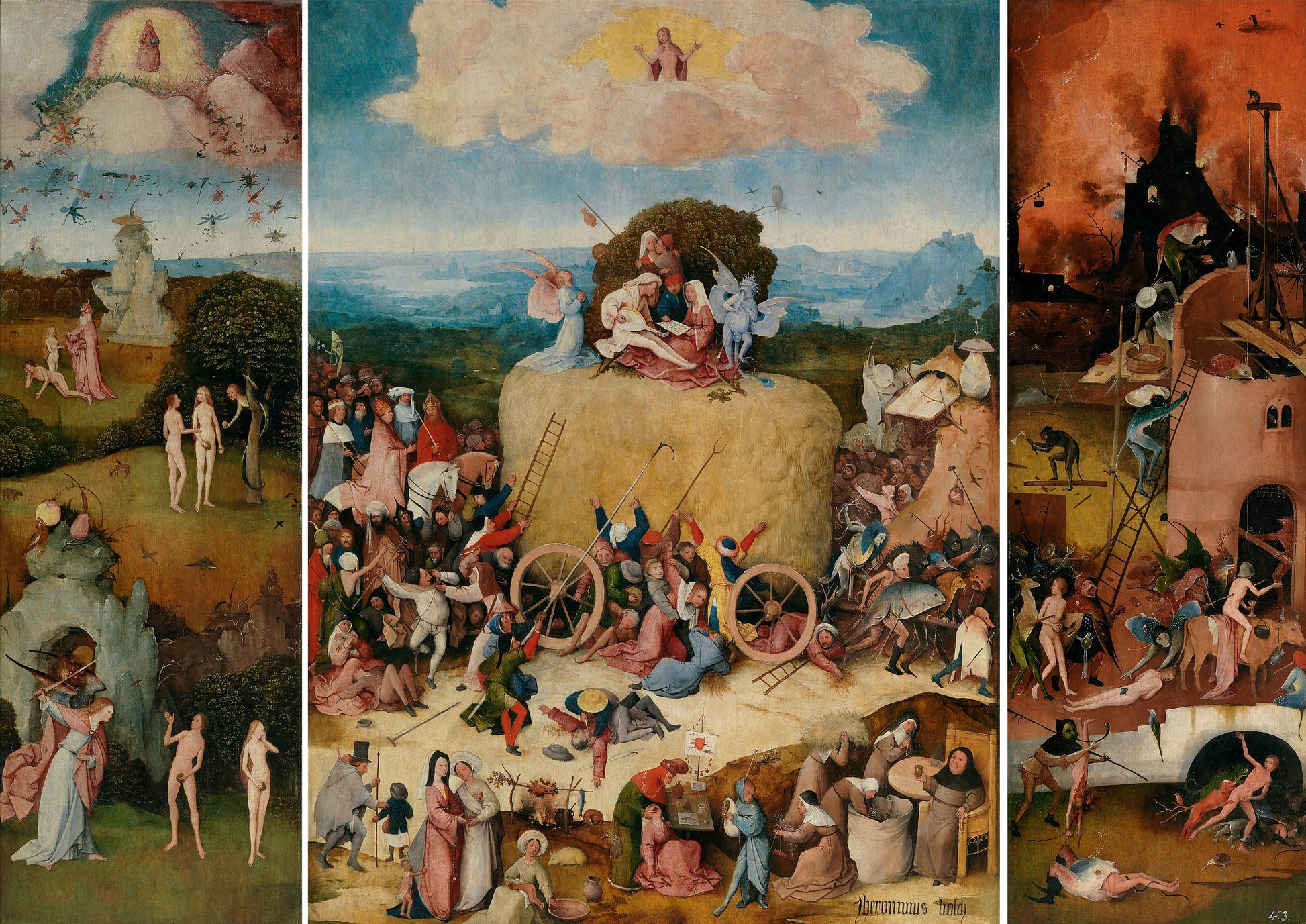Wóz siana - Hieronymus Bosch