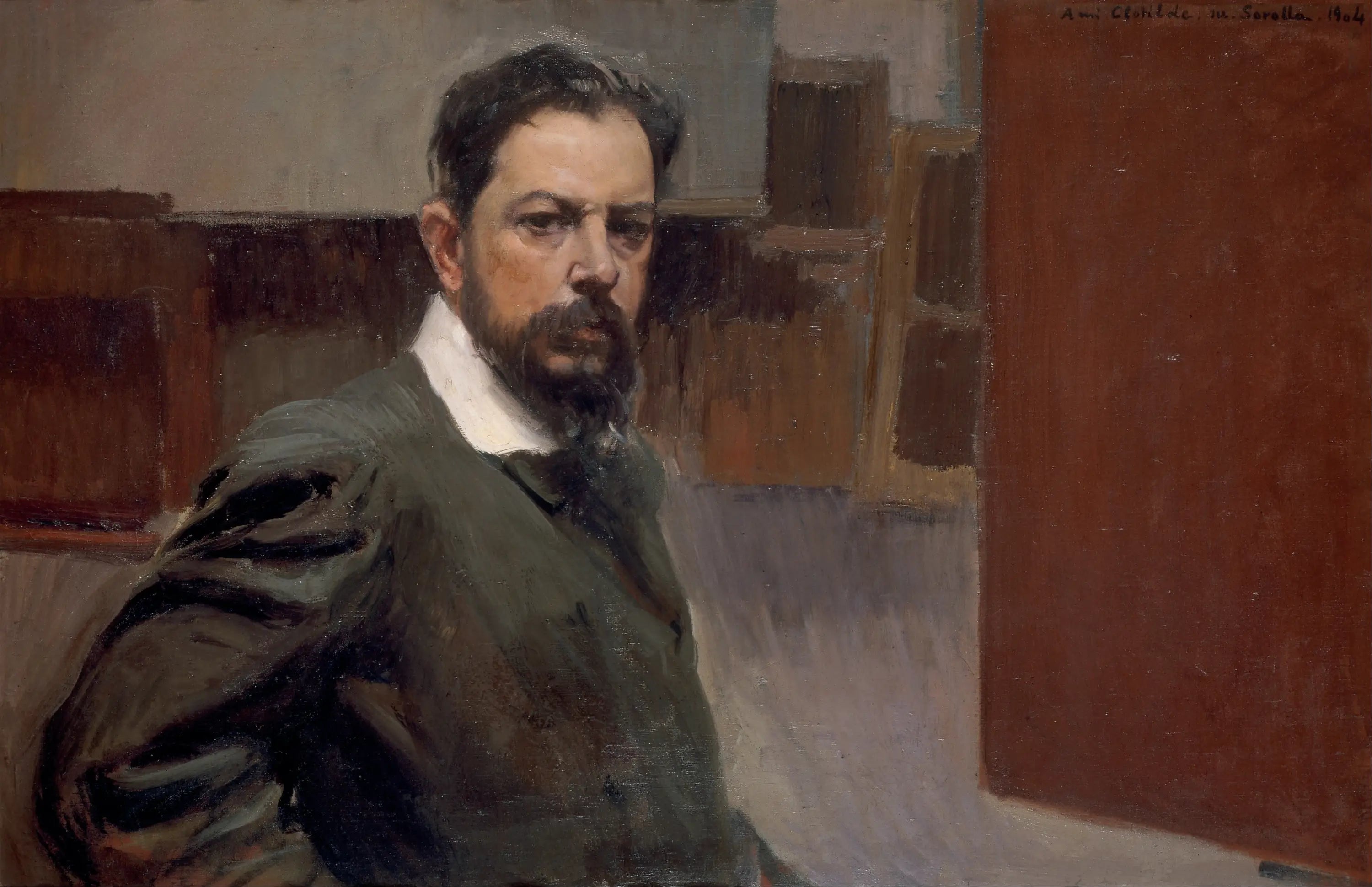 Reproduction du tableau « Autoportrait - Joaquín Sorolla » par Alpha Reproduction en peinture à l’huile