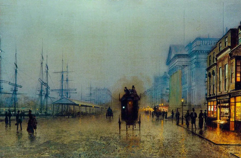 Nabrzeża Liverpool - John Atkinson Grimshaw
