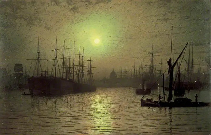 Zmierzch nad Tamizą - John Atkinson Grimshaw