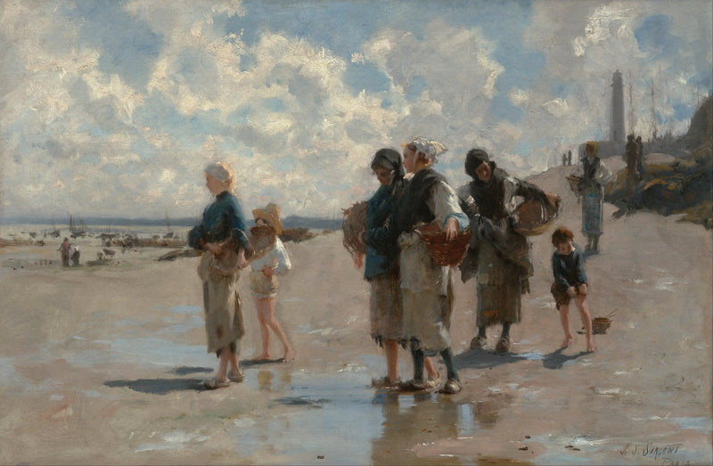 Łowienie ostryg w Cancale - John Singer Sargent