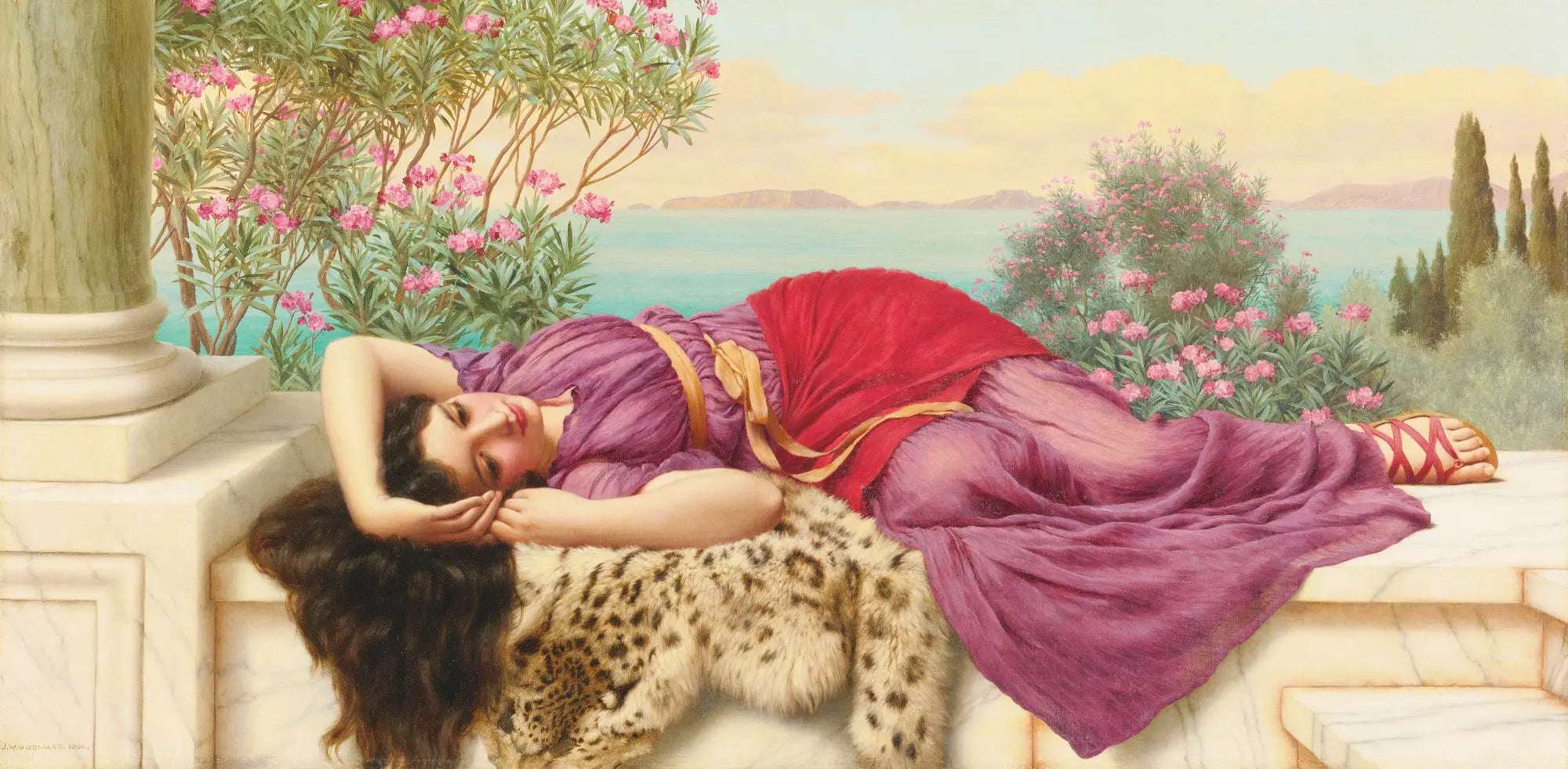 Dolce Far Niente - John William Godward - Alpha Reproduction