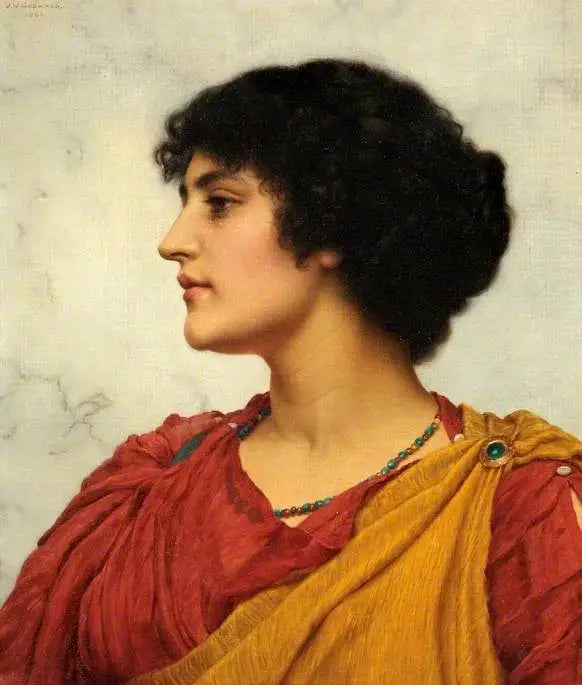 La tête d’une fille italienne - John William Godward - Alpha Reproduction