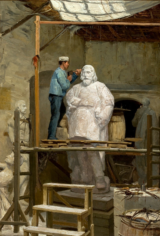 L’Atelier du sculpteur Simões de Almeida, José Malhoa, 1883