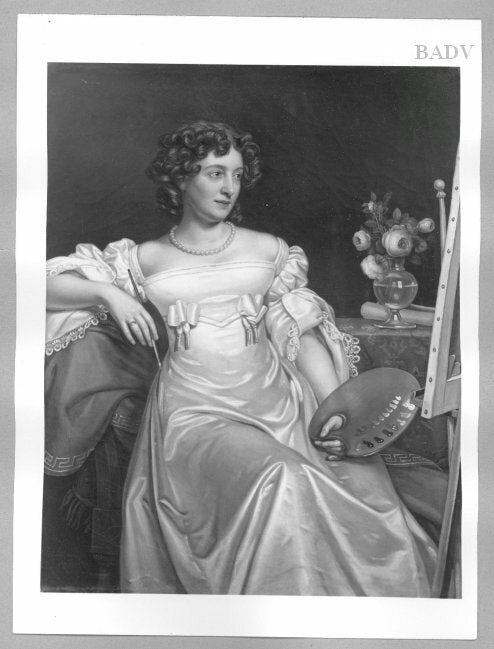 Portrait d'une dame - peintre - Joseph Karl Stieler