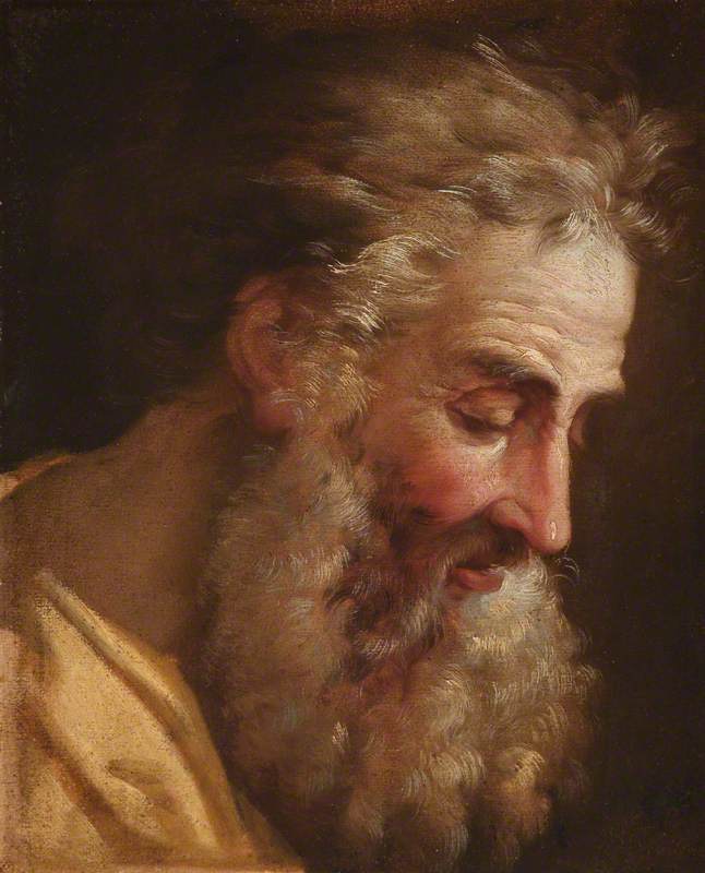 Tête d'un homme barbu, peut-être saint Pierre - Joseph-Marie Vien