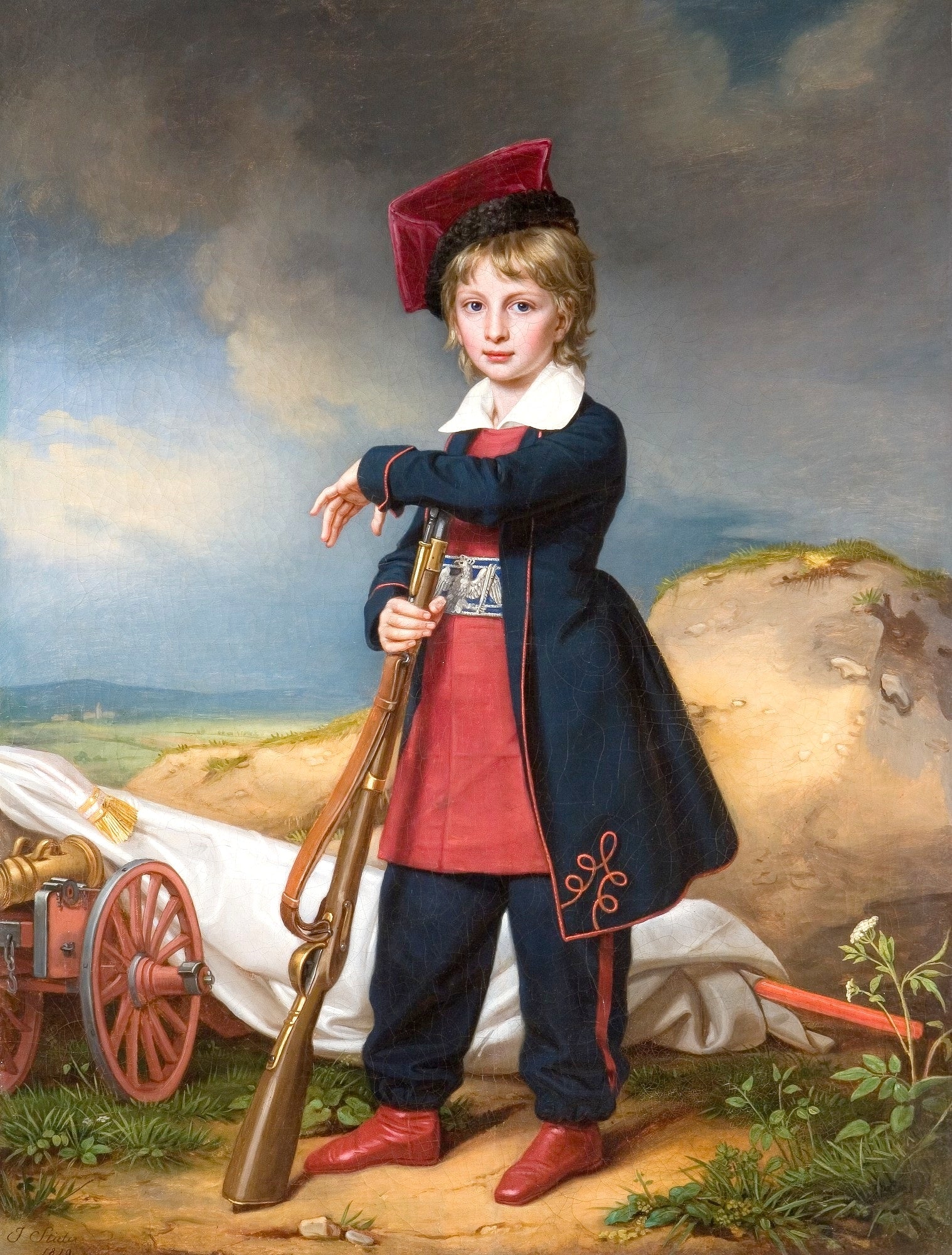 Portrait du duc de Reichstadt en costume militaire polonais - Joseph Karl Stieler