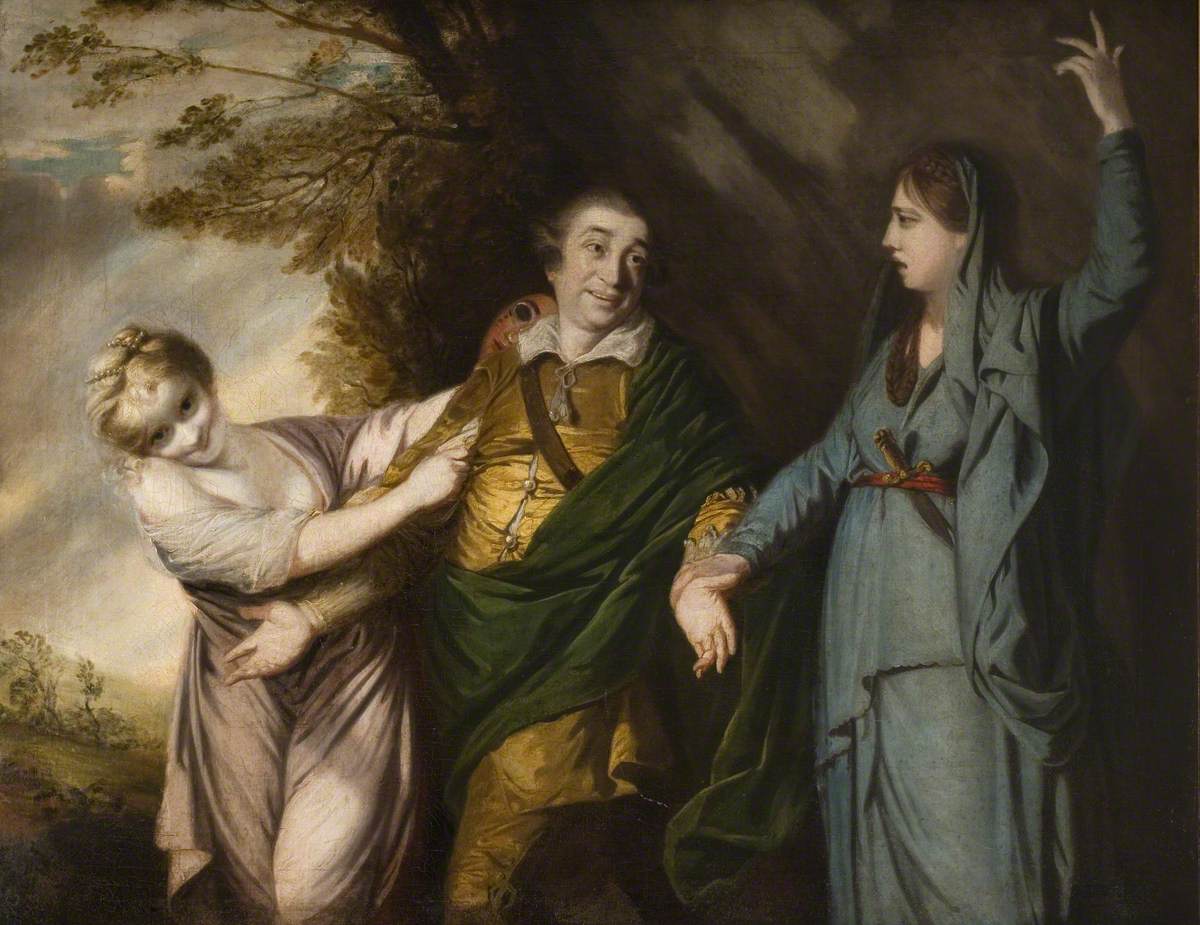 David Garrick entre tragédie et comédie - Joshua Reynolds - Alpha Reproduction