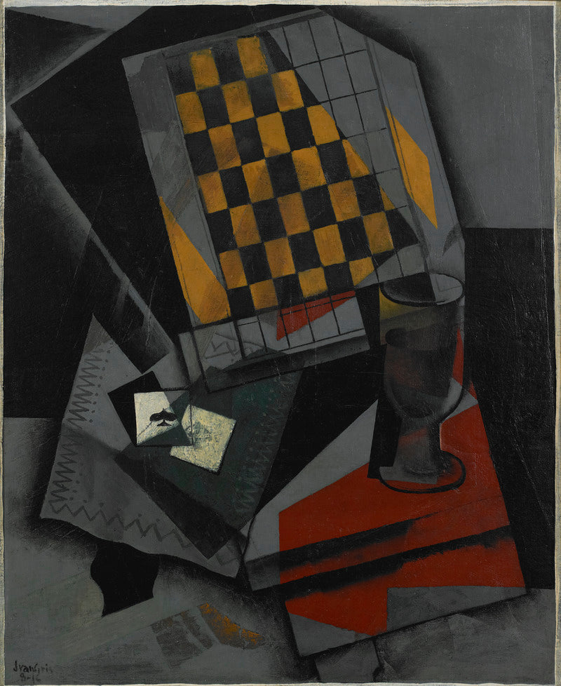 Damier et cartes à jouer - Juan Gris