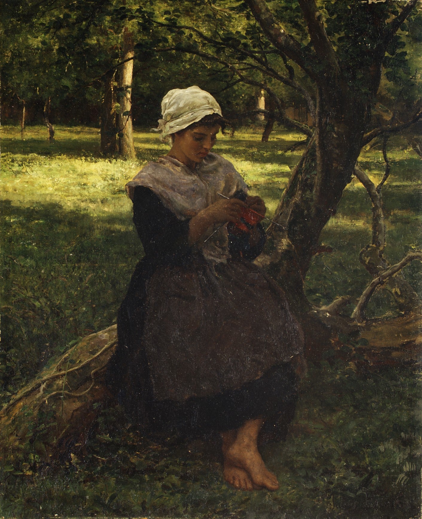 Un tricot paysan - Jules Breton