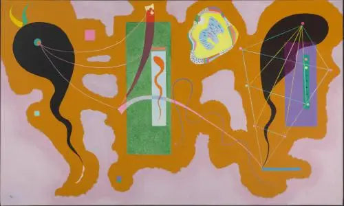 Przenikający zielony - Wasilij Kandinsky