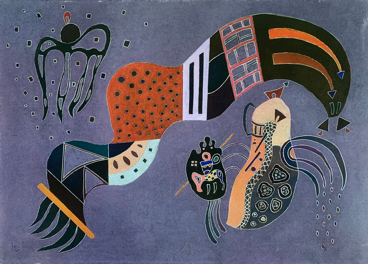Reproduction du tableau « L'Éan tempéré - Vassily Kandinsky » par Alpha Reproduction en peinture à l’huile